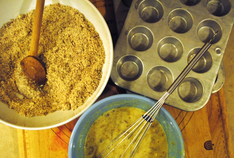 Banana Muffins Mixing Bowls